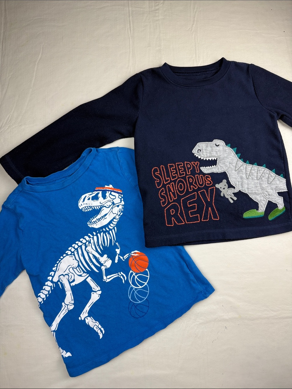 Dinosaur Long Sleeve Bundle Carters Navy Fleece Old Navy Basketball Size 4T